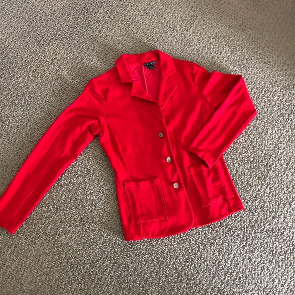 Tahari soft cotton blend casual blazer